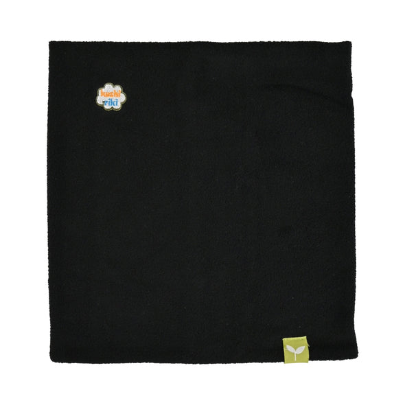 Kushi-riki's Kids Fleece Neck Gaiter Black with Kushi-riki's Embroidered Logo