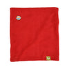 Kushi-riki's Kids Fleece Neck Gaiter Red with Kushi-riki's Embroidered Logo