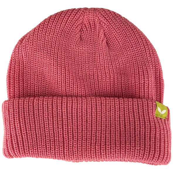 Kushi-riki Kids Fleece Lined Basic Beanie for Winter-Pink