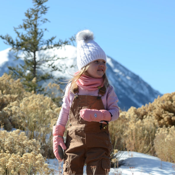 Kids-Fleece-Snow-Bunny-Beanie-For-Kids-worn