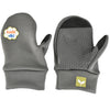 Kushi-riki's Kids Liner Mitten with Grips in Gray