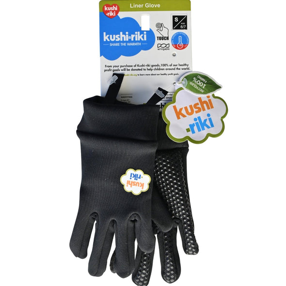 Kushi-riki's Kids Liner Gloves with Hangtag and Logo