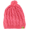 Kushi-riki Kids Fleece Lined Snow Bunny Beanie with Pom Pom-Pink